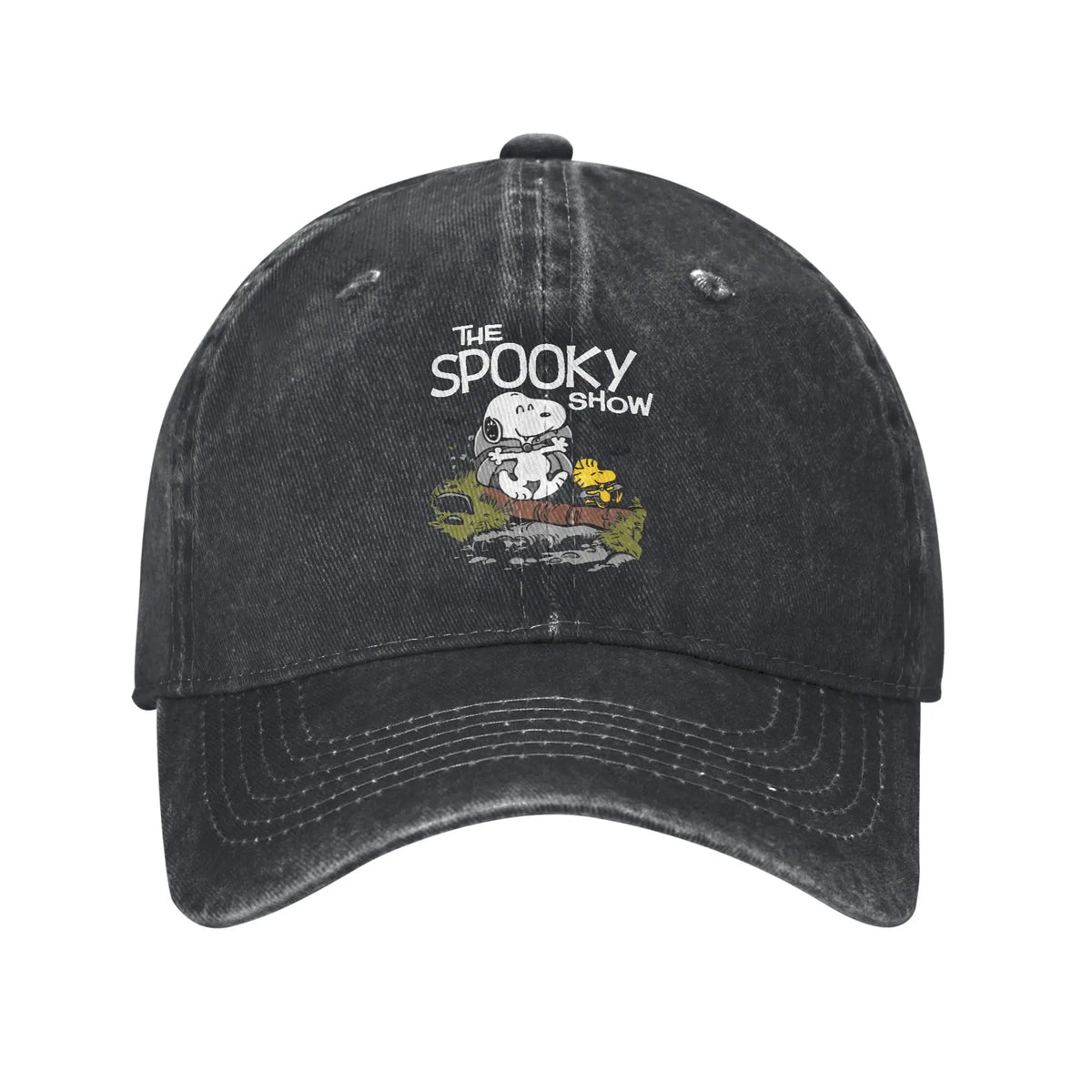 Sleeping Snoopy-baseballkepsar, avslappnad stil, tvättad look, snapback-keps, unisex, utomhus, sommar, justerbar keps