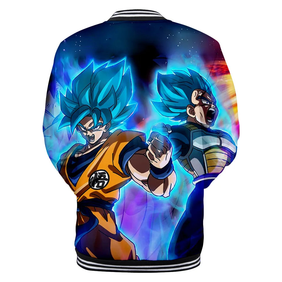 Dragon Ball Streetwear – baseballová uniforma pro muže a ženy, Son Goku, kostýmy pro dospělé, bundy, jarní a podzimní kabáty, svetry, mikiny, dárky