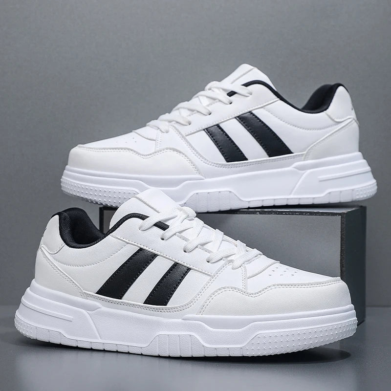 Baskets en cuir pour hommes, chaussures de sport décontractées, plates, de Skateboard, grande taille 50 51 52, offre spéciale pour livraison directe