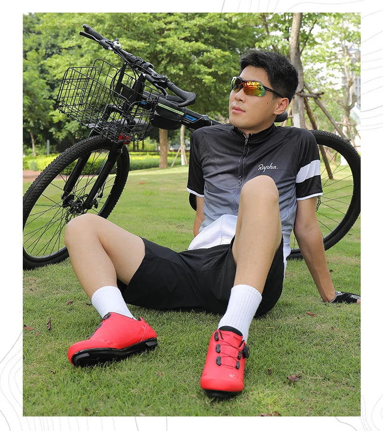 Unisex Cycling Shoes Speed Competitive Cycling Shoes SPD Road Bike Lock Shoes Breathable MTB Mountain Off-Road Cycling Shoes