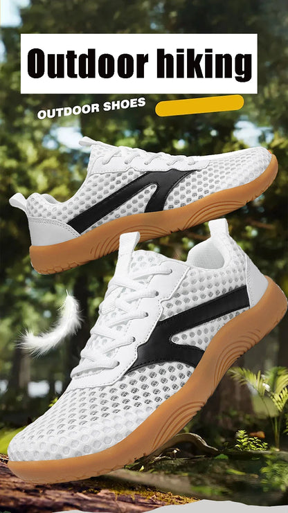 Men's Wide-Design Anti-Slip Casual Shoes Hiking Shoes Barefoot Loafers Multiple Colors Available Breathable Mesh Men's Footwear