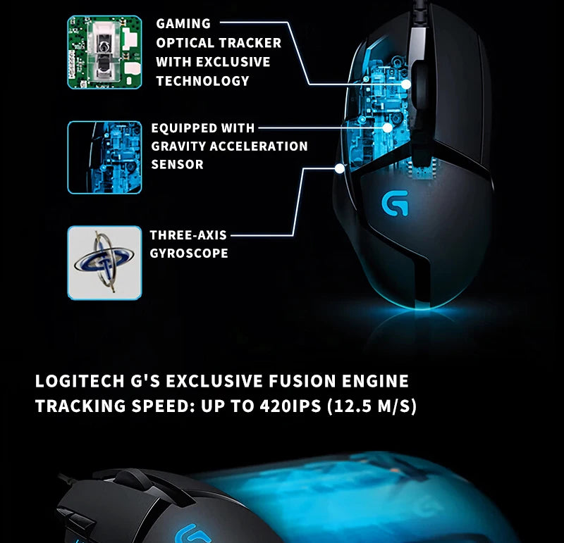 Logitech (G) G402 Gaming Mouse Wired Mouse E-sports Mechanical Macro Programming Mouse CSGO Chicken Dinner Computer Competitive