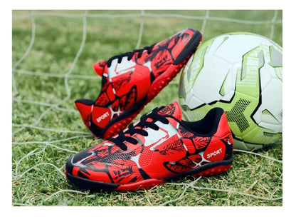 Chaussures de Football pour enfants, chaussures de Football pour garçons, Futsal, baskets d'intérieur rapides, crampons originaux, bottes de Football