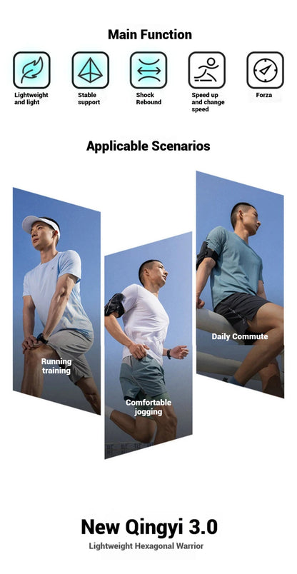 Xtep Light Wing 3 løbesko til mænd – sommermode, stødabsorberende, letvægts, avancerede sneakers 875219110034