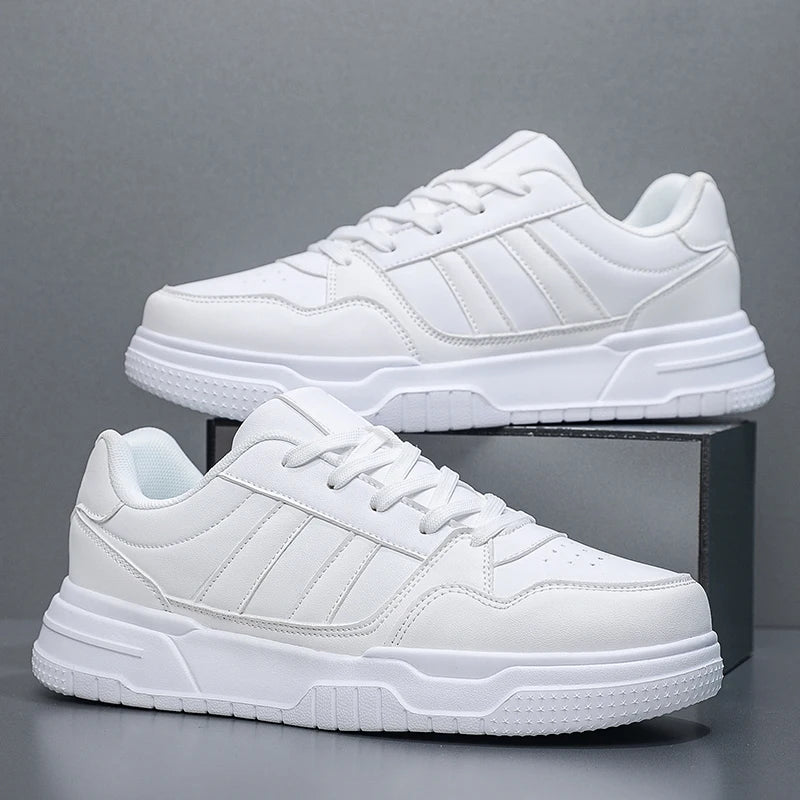 Baskets en cuir pour hommes, chaussures de sport décontractées, plates, de Skateboard, grande taille 50 51 52, offre spéciale pour livraison directe