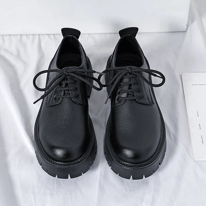 White Lace-up Oxford Shoe Men Fashion Men's Leather Sneakers Breathable Casual Loafers Shoes Mens Designer Men Comfortable Shoes