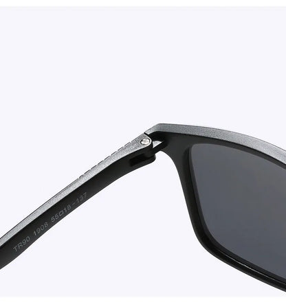 Luxury Men Sunglasses Fashion Vintage Square Ultra Light TR90 Frame Driving Fishing Sun Glasses For Man Eyewear