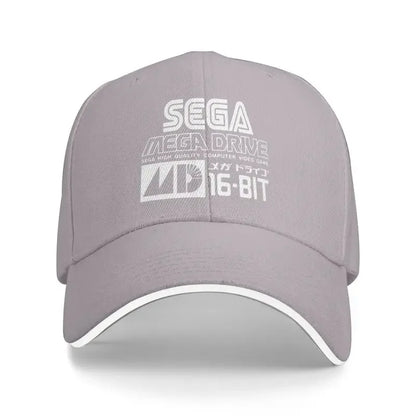 Sega Mega Drive Genesis Japanese Vinyl Baseball Cap Outdoor Sun Hat Sandwich Hat Men Summer Fishing Balaclava Golf Caps