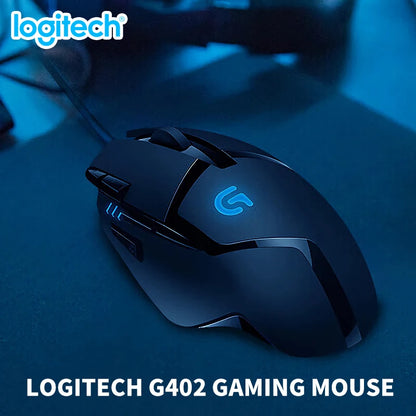 Logitech (G) G402 Gaming Mouse Wired Mouse E-sports Mechanical Macro Programming Mouse CSGO Chicken Dinner Computer Competitive