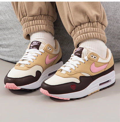 Nike Official Authentic Air Max 1 87 Women's Minimalist Sporty Casual Sneakers FZ4346-200
