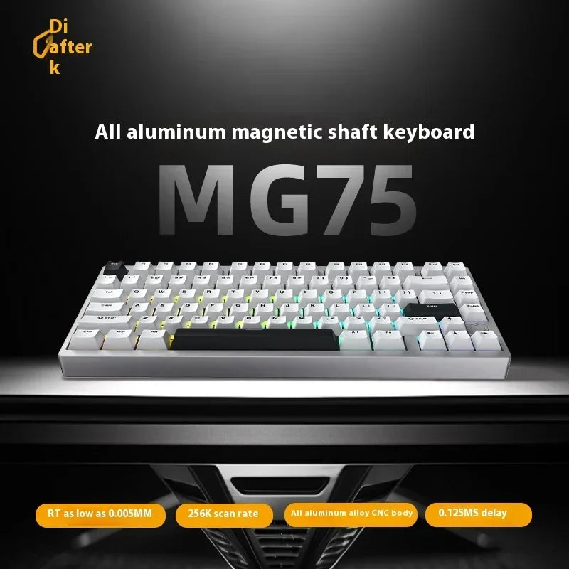 IROK MG75 Pro MG75 Max Aluminum Magnetic Gaming Computer Mechanical Keyboard 75% Rapid Trigger 8K RGB Hotswap Gamer Keyboard