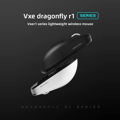 VXE Dragonfly R1 Wireless Lightweight Ergonomic Mouse PAW3395 Sensor Three-mode Gaming Mouse Low Latency PC Player Office Gift