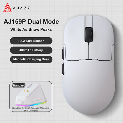 AJAZZ AJ159 APEX/AJ159PRO Wireless Gamer Mouse with RGB Magnetic Charging Base Lightweight AJ159P Gaming Mouse for PC Laptop