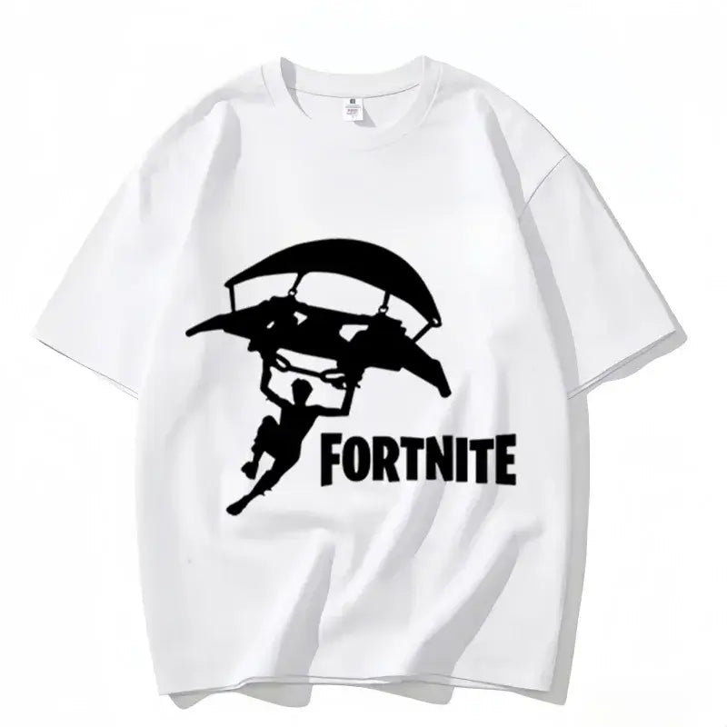„Fortnite“ apvalios iškirptės marškinėliai, unisex suaugusiesiems, žaidimo šokių stiliaus, nauji, iš grynos medvilnės, trumpomis rankovėmis, puikiai tinka kasdienai ir atostogoms