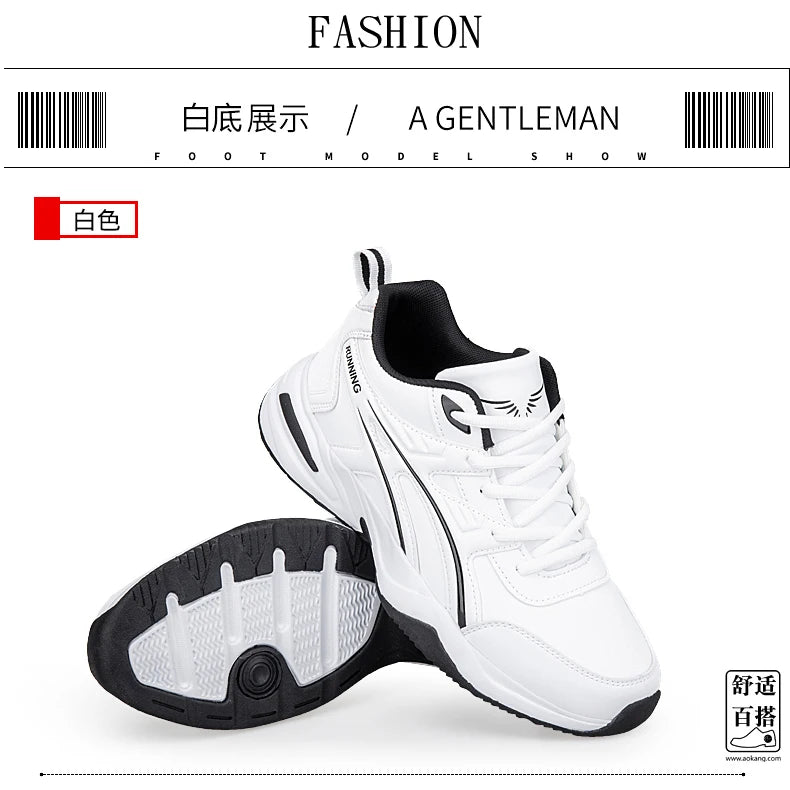 Men's classic retro casual sports shoes Four seasons soft-sole waterproof outdoor youth running shoes breathable light sneakers