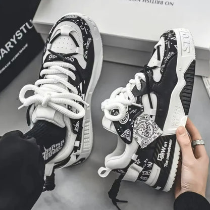 Fashion Skate Shoes Men's Sneakers Men Breathable Running Shoes Outdoor Mesh Casual Shoe Man Lace Up Vulcanized Shoes Zapatillas