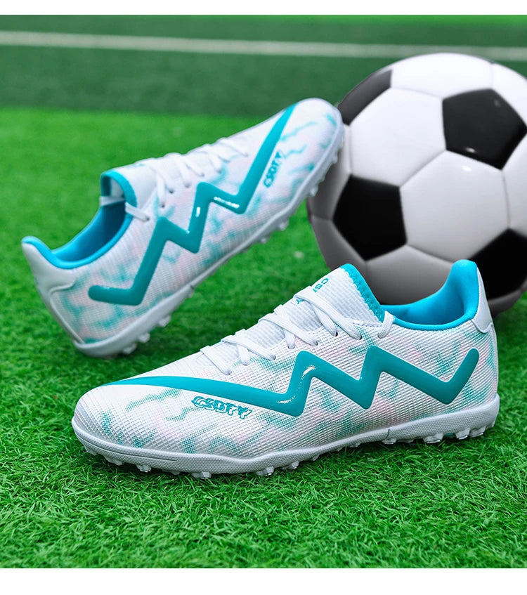 Chaussures de football pour hommes, antidérapantes, résistantes à l'usure, pour entraînement sur gazon, chaussures de football pour jeunes, chaussures de football légères pour homme