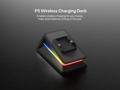 Rapoo VT2 MAX Wireless E-sports Gaming Mouse with 8K Polling Rate Optical Sensor Ergonomic Design 53g Lightweight for PC Laptop