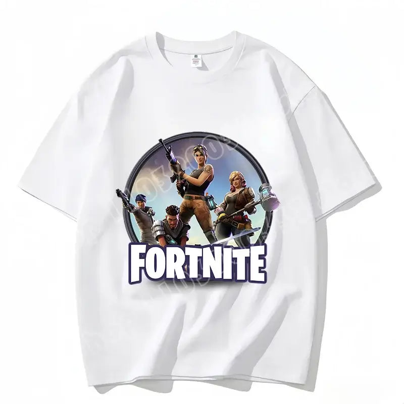 „Fortnite“ apvalios iškirptės marškinėliai, unisex suaugusiesiems, žaidimo šokių stiliaus, nauji, iš grynos medvilnės, trumpomis rankovėmis, puikiai tinka kasdienai ir atostogoms