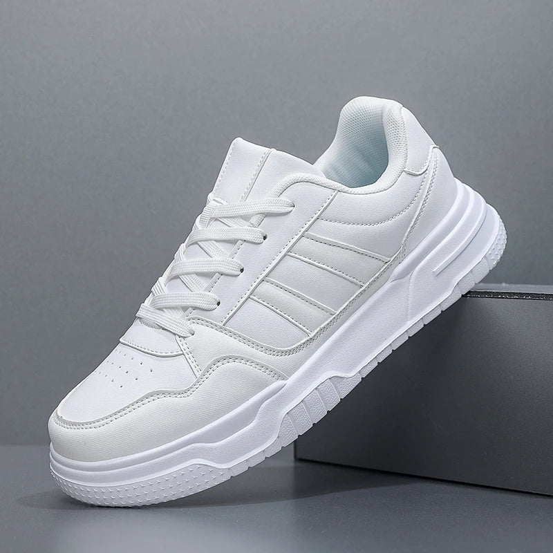 Baskets en cuir pour hommes, chaussures de sport décontractées, plates, de Skateboard, grande taille 50 51 52, offre spéciale pour livraison directe