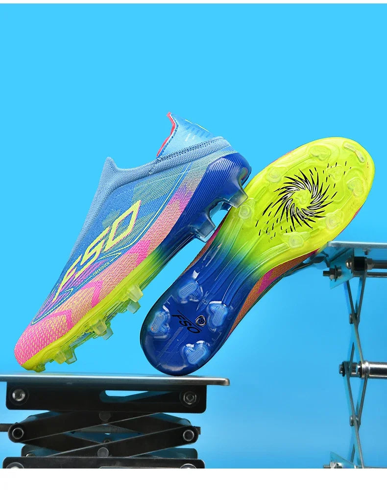 New Men Football Boots High-quality Soccer Shoes Sneakers Match Indoor Non-Slip Grass Cleats High-top Futsal Hot-selling Outdoor