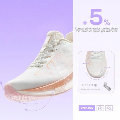 Xtep 2000 km 5.0 hardloopschoenen voor dames, slijtvast, duurzaam, gevechtsbestendig, lichtgewicht sneakers 874118110024