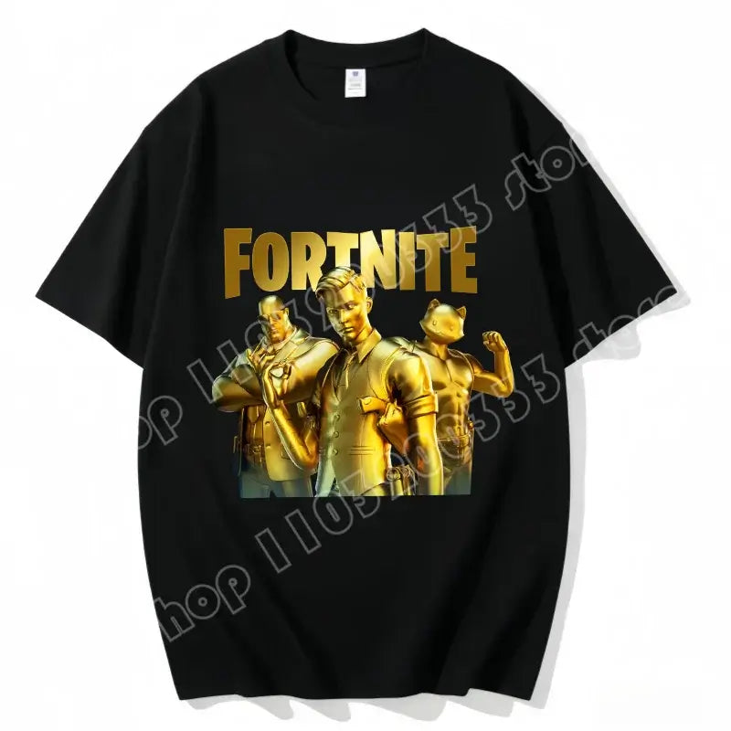 „Fortnite“ apvalios iškirptės marškinėliai, unisex suaugusiesiems, žaidimo šokių stiliaus, nauji, iš grynos medvilnės, trumpomis rankovėmis, puikiai tinka kasdienai ir atostogoms