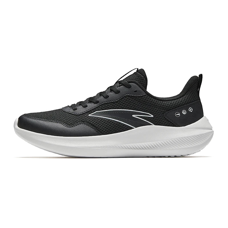 ANTA QINGKONG Moški zimski tekaški čevlji iz usnja z blaženjem udarcev, odporni na obrabo, lahki športni čevlji za vsakodnevno rabo