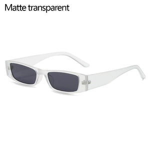Small Rectangle Sunglasses Women Men Retro Narrow Frame Leopard Vintage Square Sun Glasses Female Punk Cat Eye Eyewear Oculos