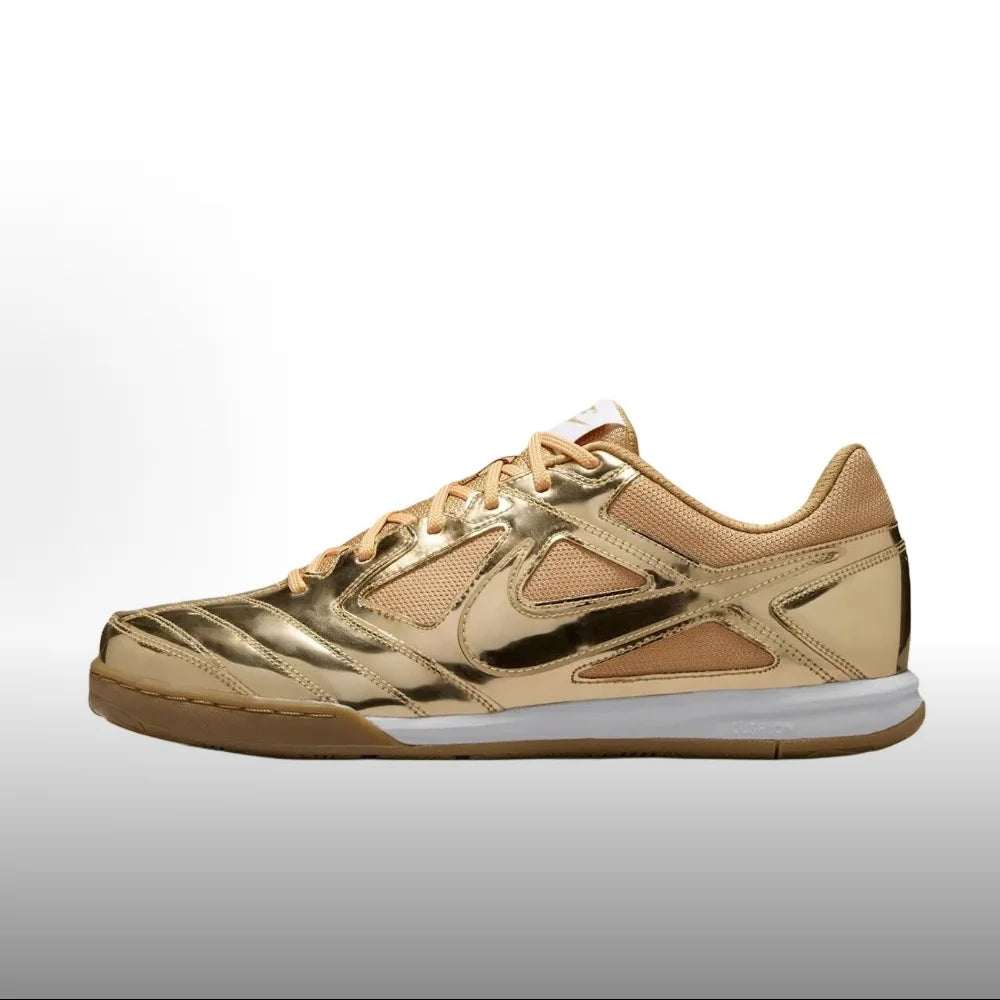 Nike Gato Series LV8 Soft, Slip-Resistant, Durable, Versatile Soccer Shoes Gold Unisex IB3566700