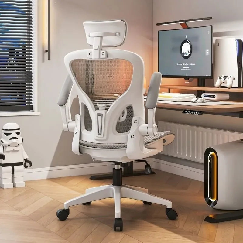 Chaise de bureau confortable pour le travail assis à domicile, chaise de personnel, chaise de dortoir, chaise de correction de la posture pour l'étude