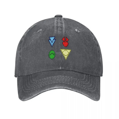 Twilight Imperium 4th Edition Technology Symbols Pixel Art (Square) Baseball Cap Golf Wear Kids Hat Golf Woman Hats Men's