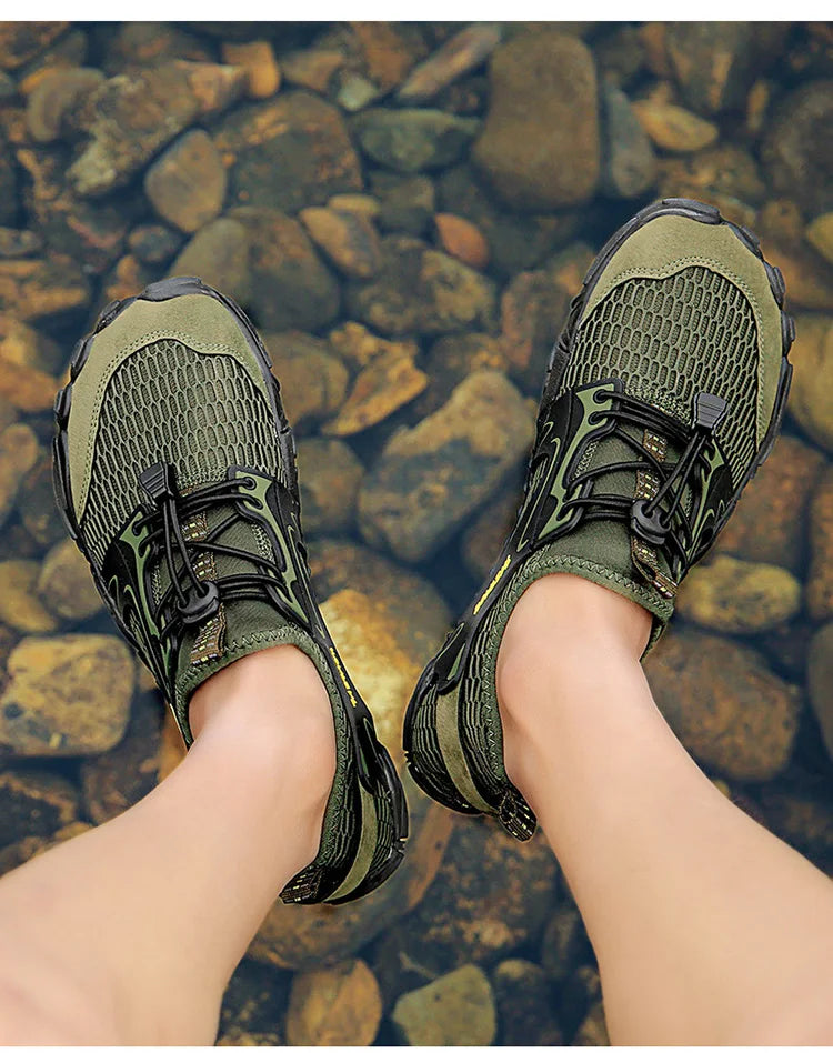Vandsandaler til mænd, trekking- og vandresko, dræningssko, strandsandaler, hurtigtørrende svømmesandaler, barfodsandaler, dykker-, fiske- og surfesko, sneakers
