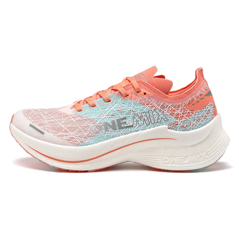 ONEMIX Carbon Fiber Plate Running Shoes Traction Shock Absorption Sneakers Professional Marathon PB Racing Sports Trainers Shoes