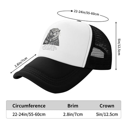 Unisex Steve Is Not Getting Smarter As He Gets Older Otter  Trucker Hats Mesh Baseball Cap Dad Hat  Adjustable Trucker Cap