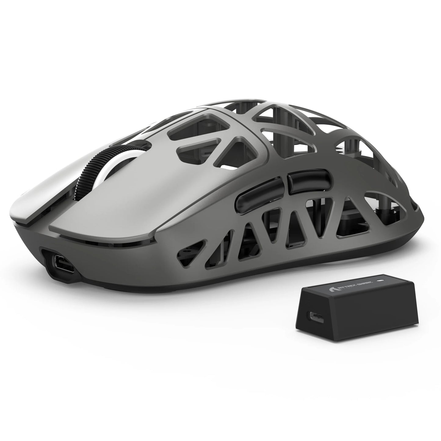 ATTACK SHARK R2 Magnesium Alloy PAW3950 Gaming Mouse, Tri-mode, 8000hz, 42000 DPI, 45g Ultralight, 100M Clicks Microswitches