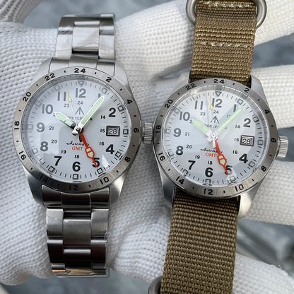 Reloj de pulsera mecánico STEELFLIER Official SF792 GMT con movimiento NH34, luminiscencia Super BGW9 C3, impermeable 200M, reloj de buceo de lujo para hombre