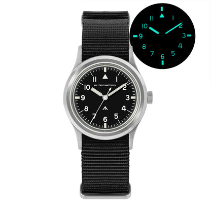 Militado New Ml14 Quartz Watches Man VH31 Sweep Movement K1 Or Sapphire 100M Waterproof Luminous 36Mm Vintage Military Watches