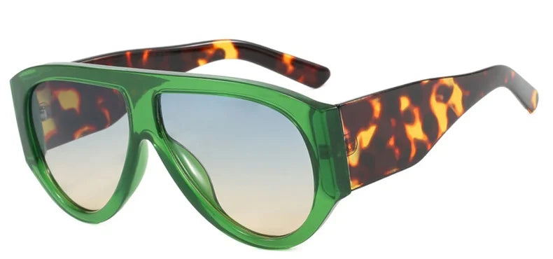 Luxury Pilot Oversized Sunglasses Women Brand Designer Big Frame Gradient Sun Glasses Fashion Goggle Shades Oculos De Sol