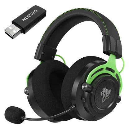 Casque de jeu sans fil NUBWO G03 avec micro à suppression du bruit, casque sans fil stéréo Bluetooth pour joueurs avec micro pour PS5, PS4, PC