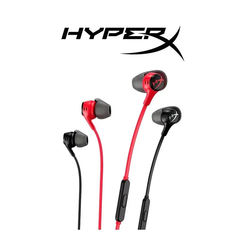 Original HyperX Cloud Earbuds II Wired Gaming Earphone 3.5mm Microphone Multi-Function Button FOR PC Mobile Nintendo Switch