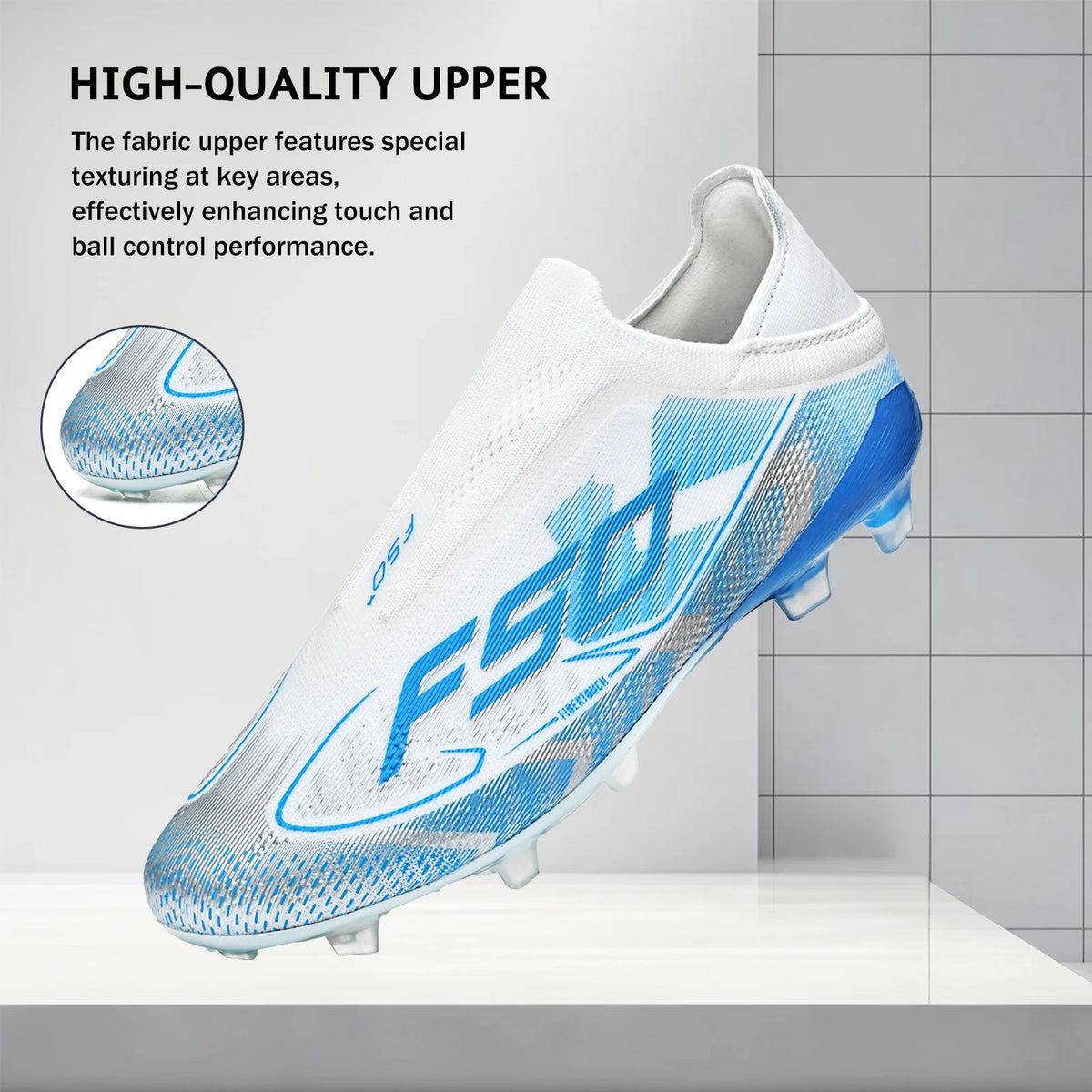 AG/FG Soccer Cleats for Men Women Kids Youth PU Fabric Upper TPU Sole Non-Slip Wear-Resistant for Natural Grass Sports Pitch Tra