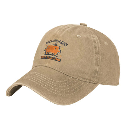 Code Developer Loading Gamer Baseball Cap Vintage Distressed Washed Funny Screen Sun Cap Outdoor Running Golf Adjustable Hat