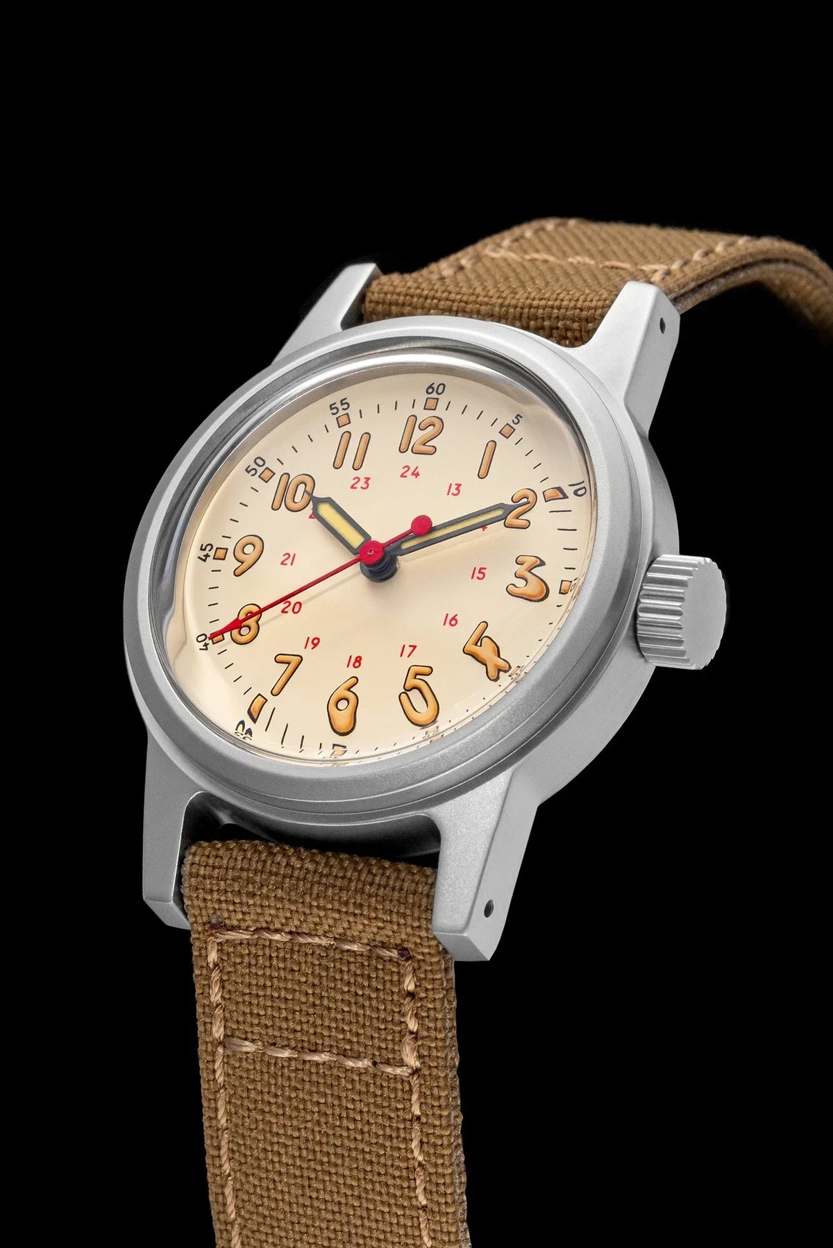 THORN Retro vojenské hodinky 36 mm s strojkem NH35A SHY-043 Sportovní hodinky Unisex Pánské a dámské Luxusní