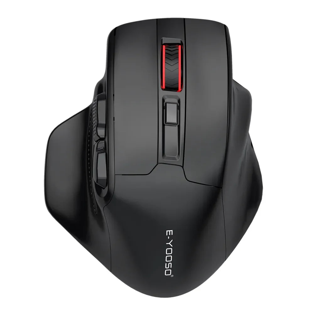 E-YOOSO X-31 Pro USB Gaming Large Mouse, Supports Bluetooth 2.4G Wireless, PAW3212 4800 DPI for Gamer Mice, Computer, Laptop, PC