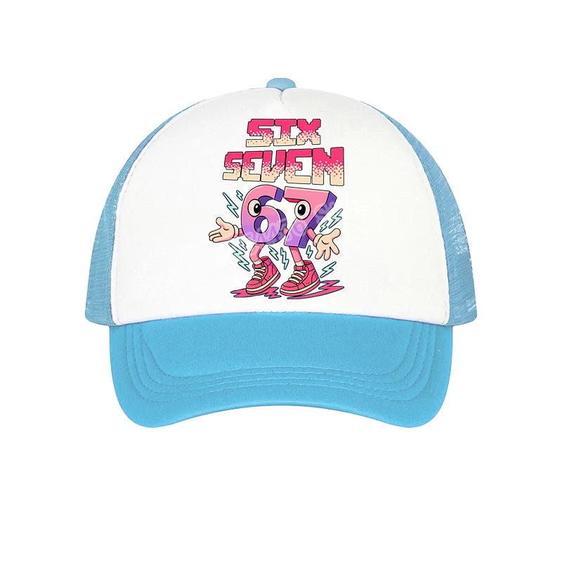 Steal A Brainrot 67 Baseball Cap Game Character Print Sun Hat Kids Adult Adjustable Peaked Caps Anime Fashion Summer Casual Hats