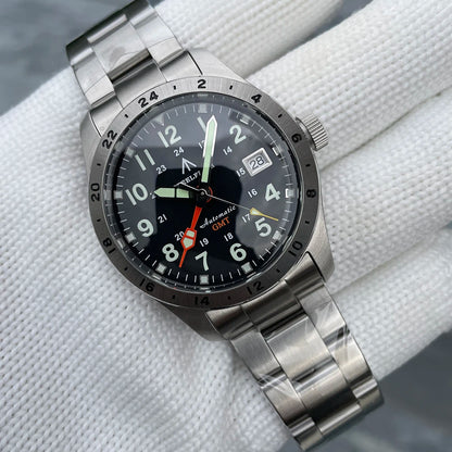 Reloj de pulsera mecánico STEELFLIER Official SF792 GMT con movimiento NH34, luminiscencia Super BGW9 C3, impermeable 200M, reloj de buceo de lujo para hombre