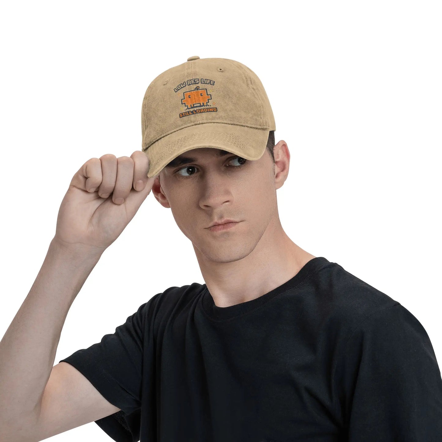 Code Developer Loading Gamer Baseball Cap Vintage Distressed Washed Funny Screen Sun Cap Outdoor Running Golf Adjustable Hat