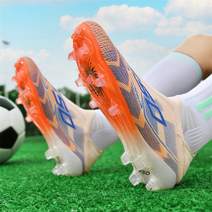 New Men's Soccer Shoes Match Indoor Hot-Selling Outdoor Football Boots Grass Cleats High-Top Futsal Sneakers Non-Slip High-Quality