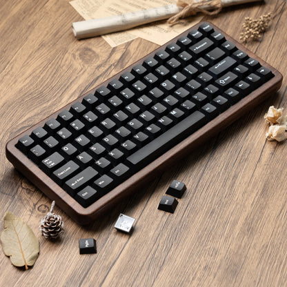 Womier WD75 QMK/VIA Gaming-Tastatur aus Holz, 8000mAh, kabellose mechanische Custom-RGB-Tastatur mit Tri-Mode und Hot-Swap-Funktion